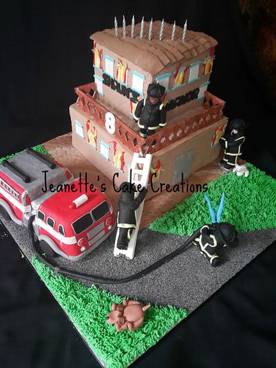 Fire Brigade Cake - Cake by Jeanette's Cake Creations and Courses