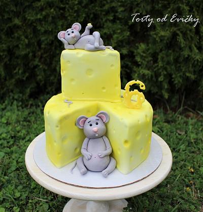 Mice and cheese - Cake by Cakes by Evička