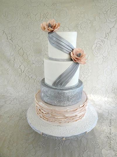 Blush & Slate - Cake by Firefly India by Pavani Kaur