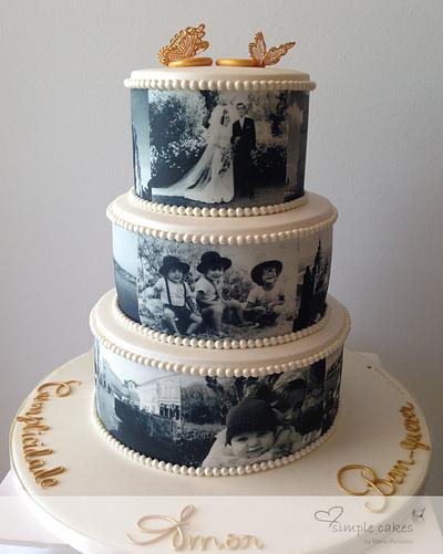 Complicity, love, good will = 50 years of marriage :) - Cake by simple cakes - Mara Paredes