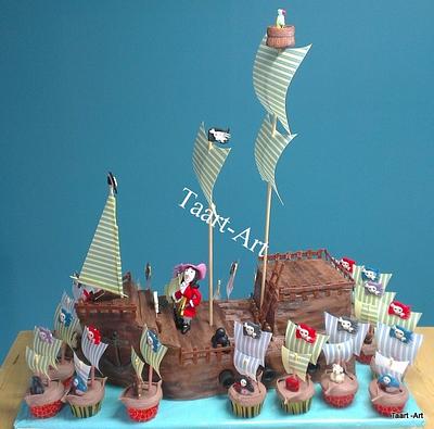 Pirate cake - Cake by Taart-Art  Jolanda van Ruiten