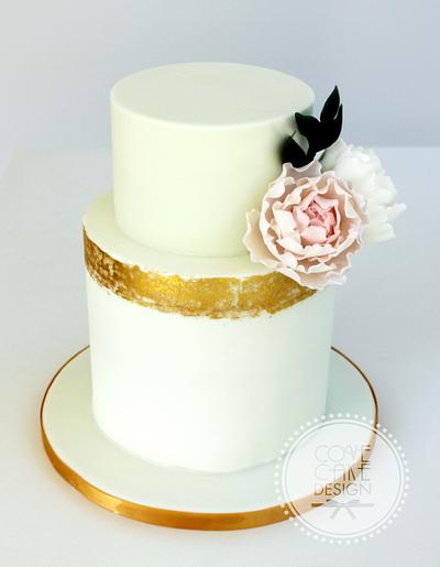 Spring mint and gold - Cake by Cove Cake Design