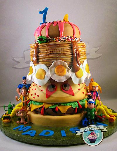 Cloudy with a Chance of Meatballs 2 - Cake by Heather Nicole Chitty