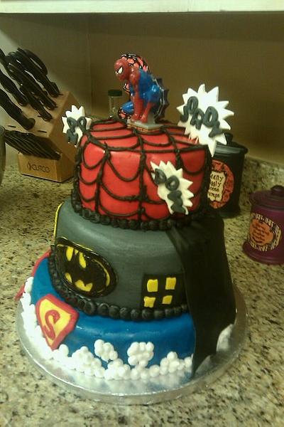 Super hero cake - Cake by beth78148