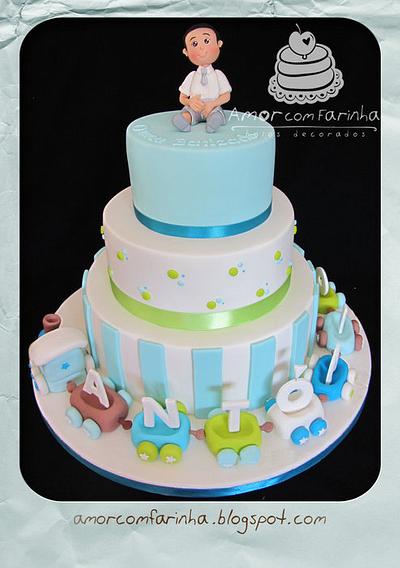 Christening Cake - Cake by AmorcomFarinha
