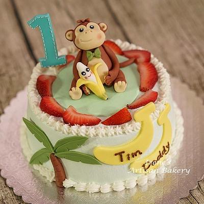 Monkey Cake - Cake by Irene's Artisan Bakery 