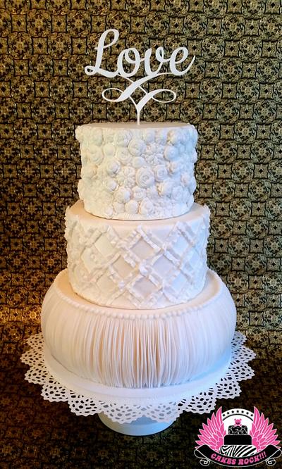 Textures in White - Cake by Cakes ROCK!!!  
