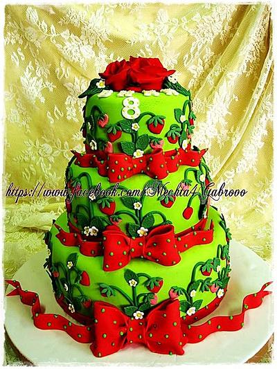 strawberry cake - Cake by pepicake