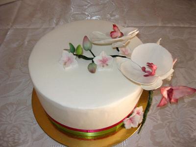 cake orchid - Cake by MELANIASCAKEATELIER