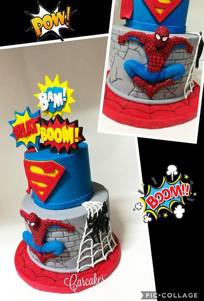 Super héroes!! - Cake by Carcakes