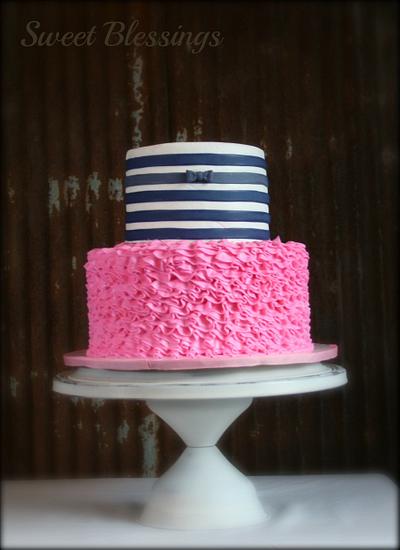 Gender Reveal - Cake by SweetBlessings