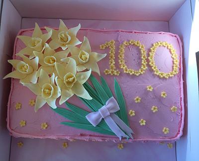 100th birthday cake - Cake by dawn
