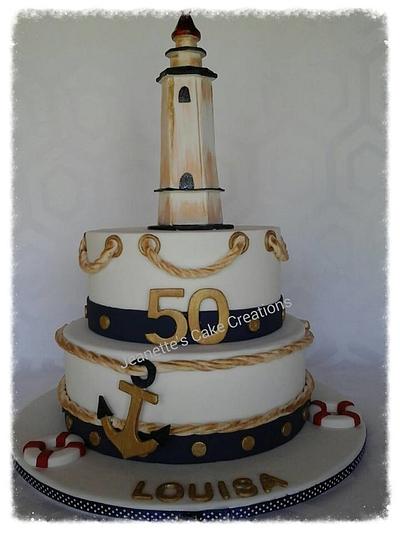 Nautical cake - Cake by Jeanette's Cake Creations and Courses