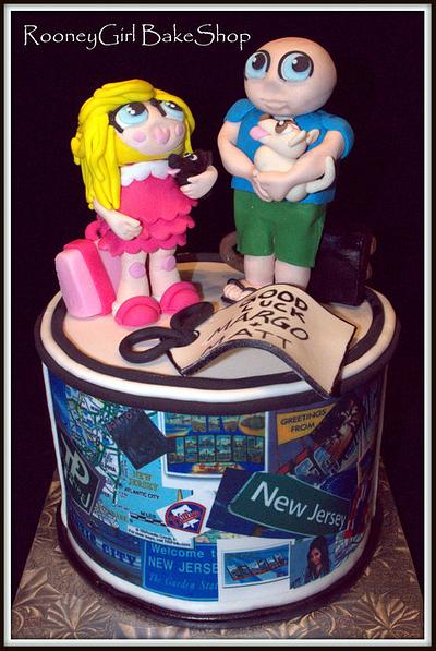 New Jersey - Here we come!  - Cake by Maria @ RooneyGirl BakeShop