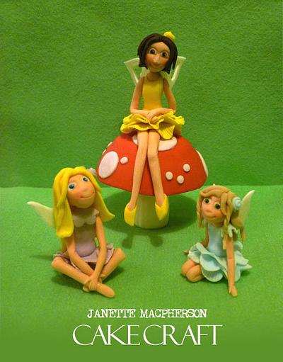 Fairy cake toppers - Cake by Janette MacPherson Cake Craft
