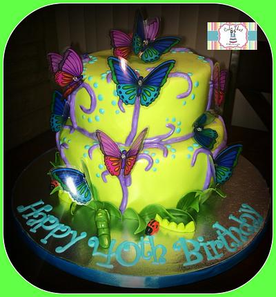 Journey of a butterfly cake - Cake by Genel