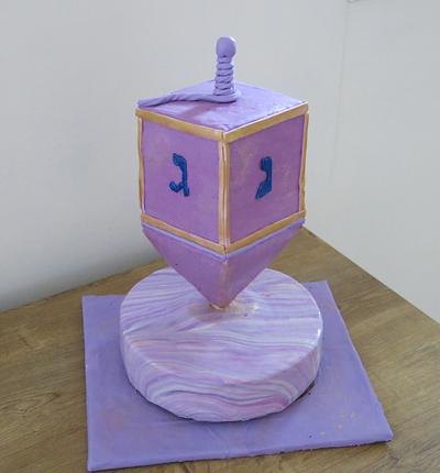 Hanukah Spinning Top- On Point - Cake by The Garden Baker