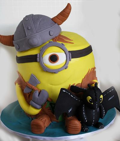 How to Train Your Dragon Minion Cake - Cake by Miranda