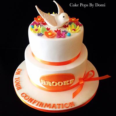 Orange Dove - Cake by Domi @ CakePopsByDomi