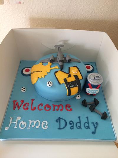 Welcome home airman :)  - Cake by Kirsty 