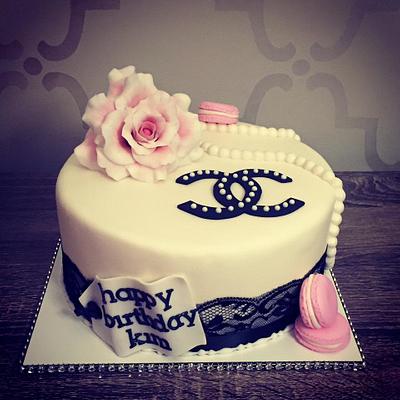 chanel macaron cake - Cake by Tabi Lavigne