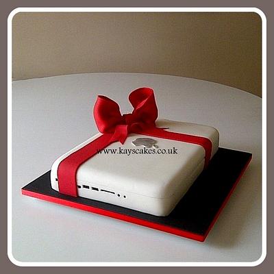 40th Birthday Apple Mac Laptop Cake - Cake by Kays Cakes