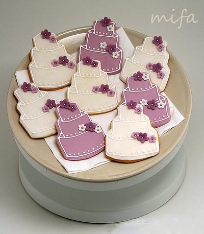Wedding Cake Cookies - Cake by Michaela Fajmanova