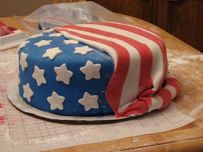 Fourth of July Flag Cake - Cake by Jessica