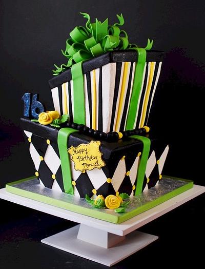 Wonky Sweet 16 Birthday Cake - Cake by Jenniffer White