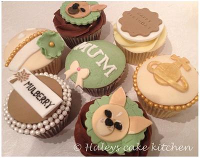Chihuahuas, designer labels vintage style  - Cake by haley