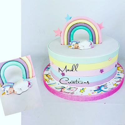 Unicorn baby - Cake by Cindy Sauvage 