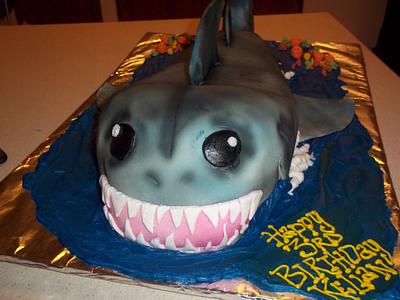 Icing Smiles - sHARK!!  - Cake by cakes by khandra