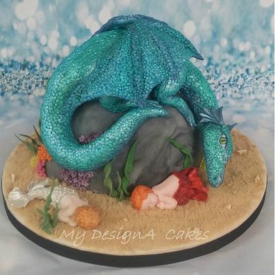 Under the Sea Sugar Artists collaboration (piece 2) - Cake by Nicky