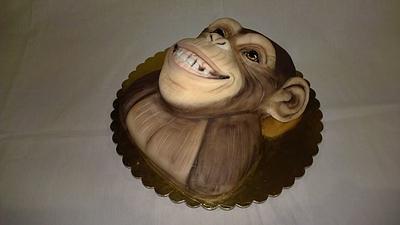 monkey :D - Cake by Lucias023