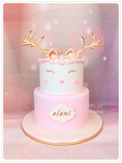 Baby cake gold - Cake by Cindy Sauvage 