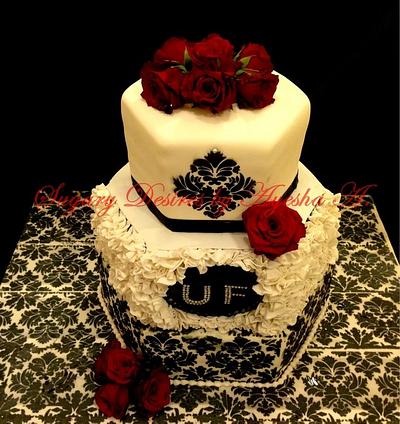 Le Reve Wedding Cake - Cake by SugaryDesires