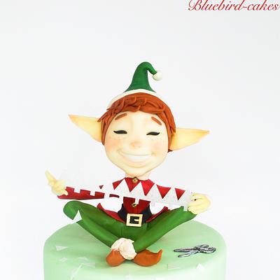 Christmas elf - Cake by Zoe Smith Bluebird-cakes