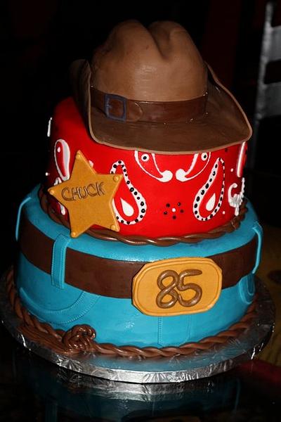 Cowboy Theme Cake - Cake by Karen