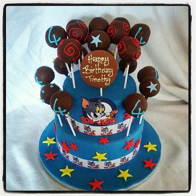 Tom and Jerry cakepop cake - Cake by Brooke