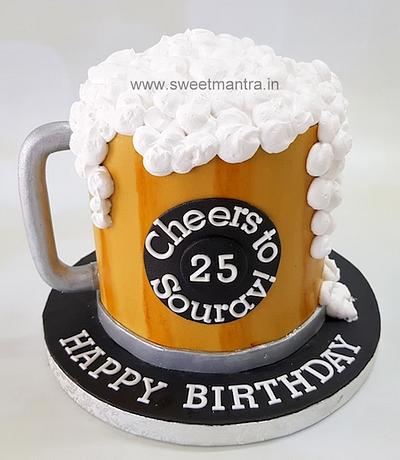 Beer mug cake - Cake by Sweet Mantra Homemade Customized Cakes Pune