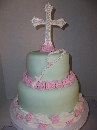 First Communion Cake - Cake by gemmascakes