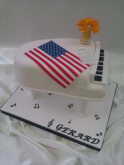 Grand Piano Cake - Cake by The Crafty Kitchen - Sarah Garland