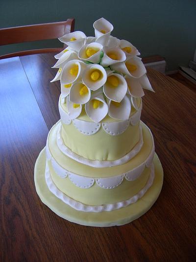 Calla Lily Cake - Cake by Deanna Dunn