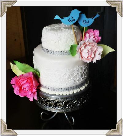 Little Wedding Cake - Cake by Kristin Dimacchia