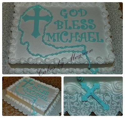 Michael's first communion - Cake by Maureen