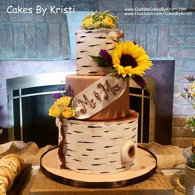 Barb & Fred's Wedding Cake - Cake by Cakes By Kristi