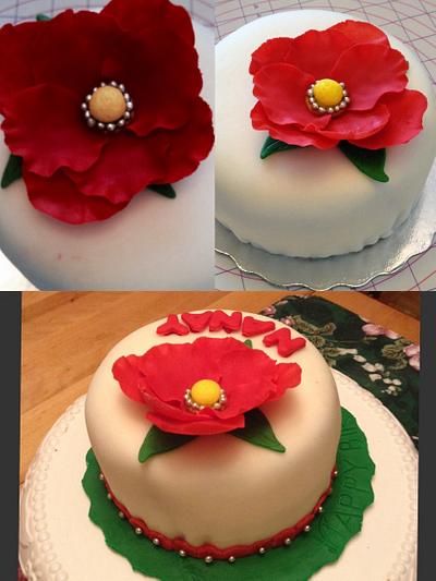 Peony Cake for my Moms 68th Birthday! - Cake by Lorena_Lapètitemoi_Janveau