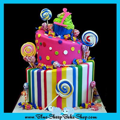Candyland 1st Birthday Cake - Cake by Karin Giamella