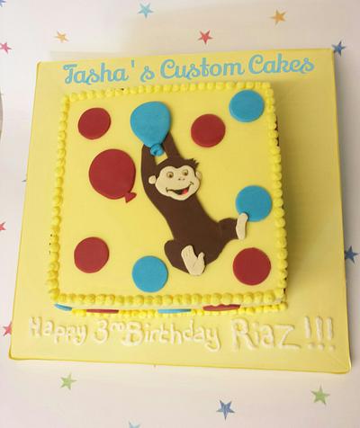 Curious George - Cake by Tasha's Custom Cakes