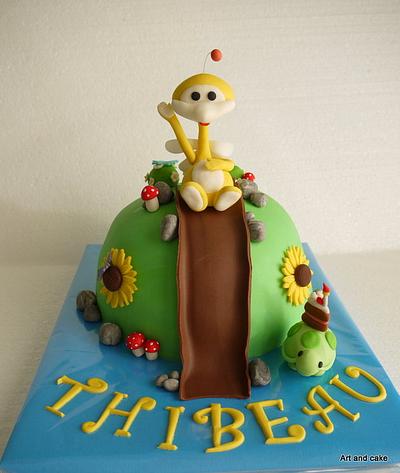 Uki on a slide - Cake by marja